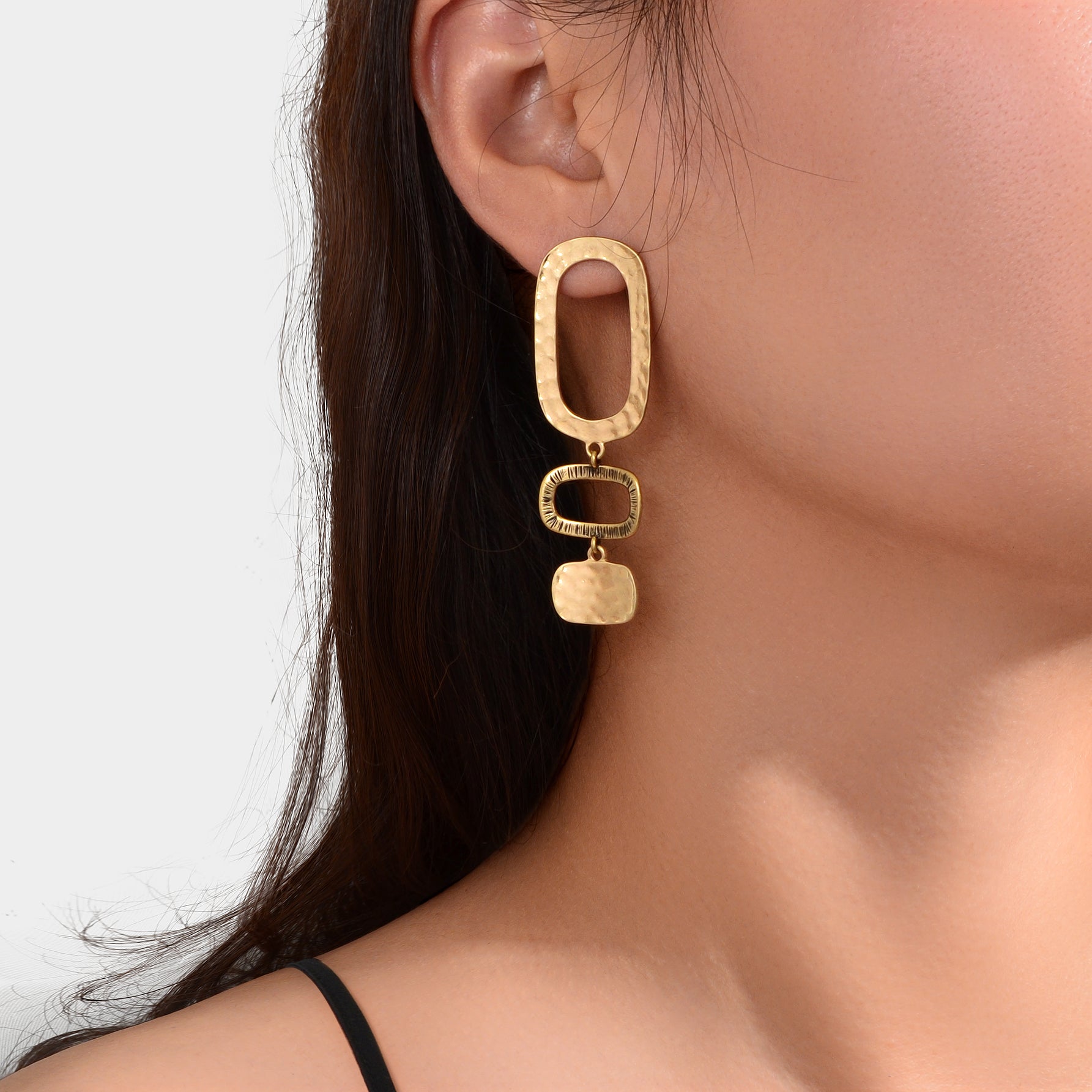 1 pair Basics Square Geometric Pendant Dangle Earrings Daily Officework Business Jewelry Accessories